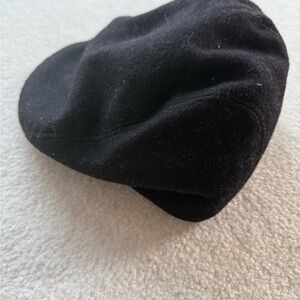 wool blend flat cap youth boys